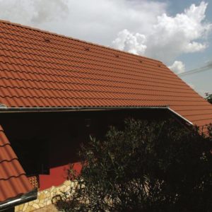 Strecha s betónovou škridlou Terran Synus - hnedá